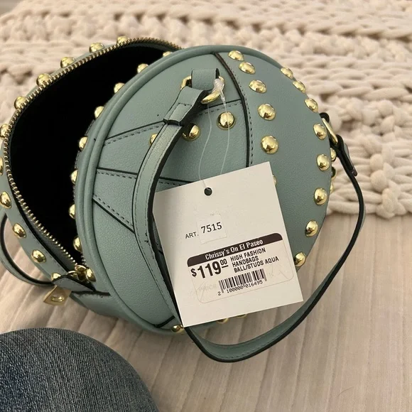 Ball studded handbag - Picture 2 of 7